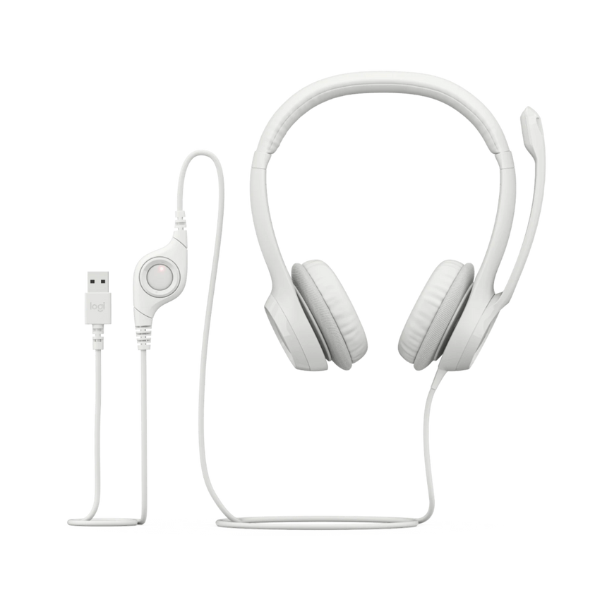 Logitech USB Headset H390 (Off-White) — Being Shipped