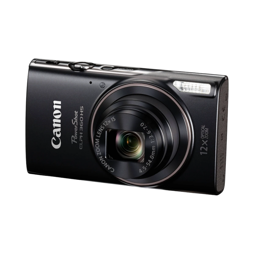Canon PowerShot ELPH 360 HS Digital Camera (Black) — Being Shipped