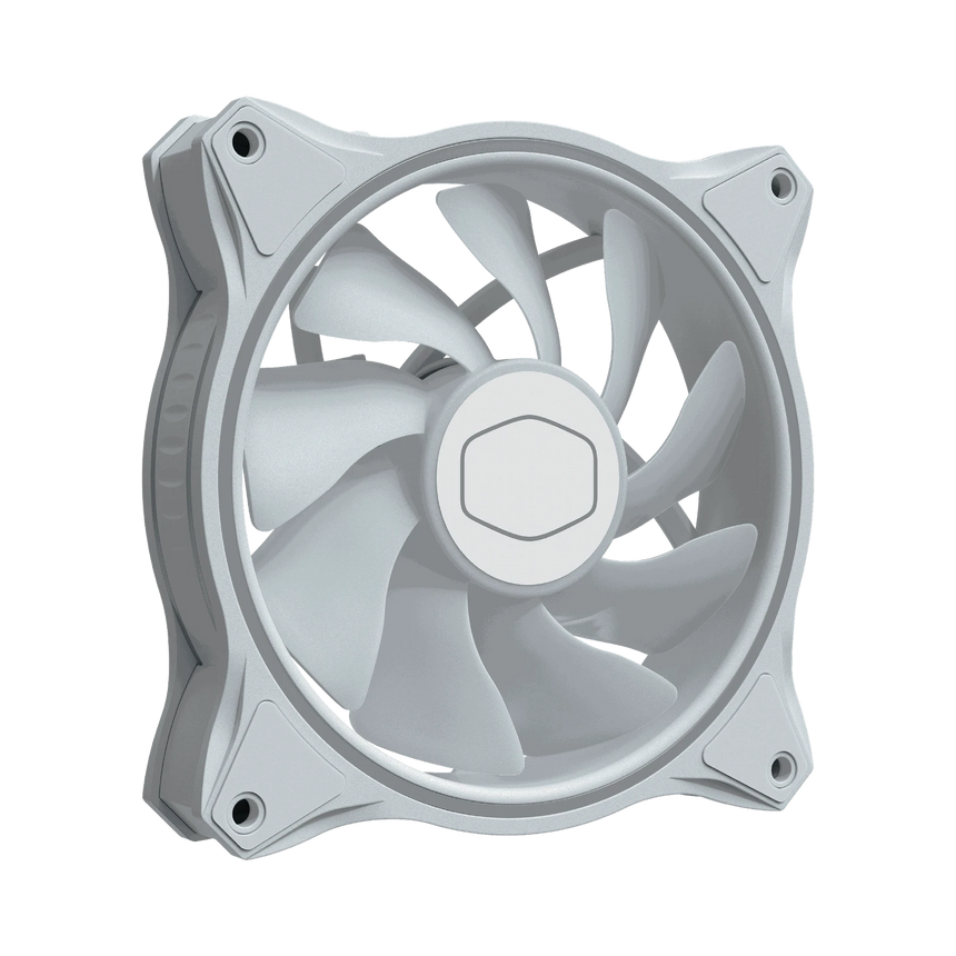 Cooler Master MasterFan MF120 Halo 3-Pack RGB 120mm Fan (White) — Being Shipped