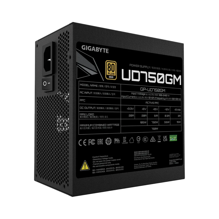Gigabyte UD750GM 750W 80 PLUS Gold Modular ATX Power Supply — Being Shipped