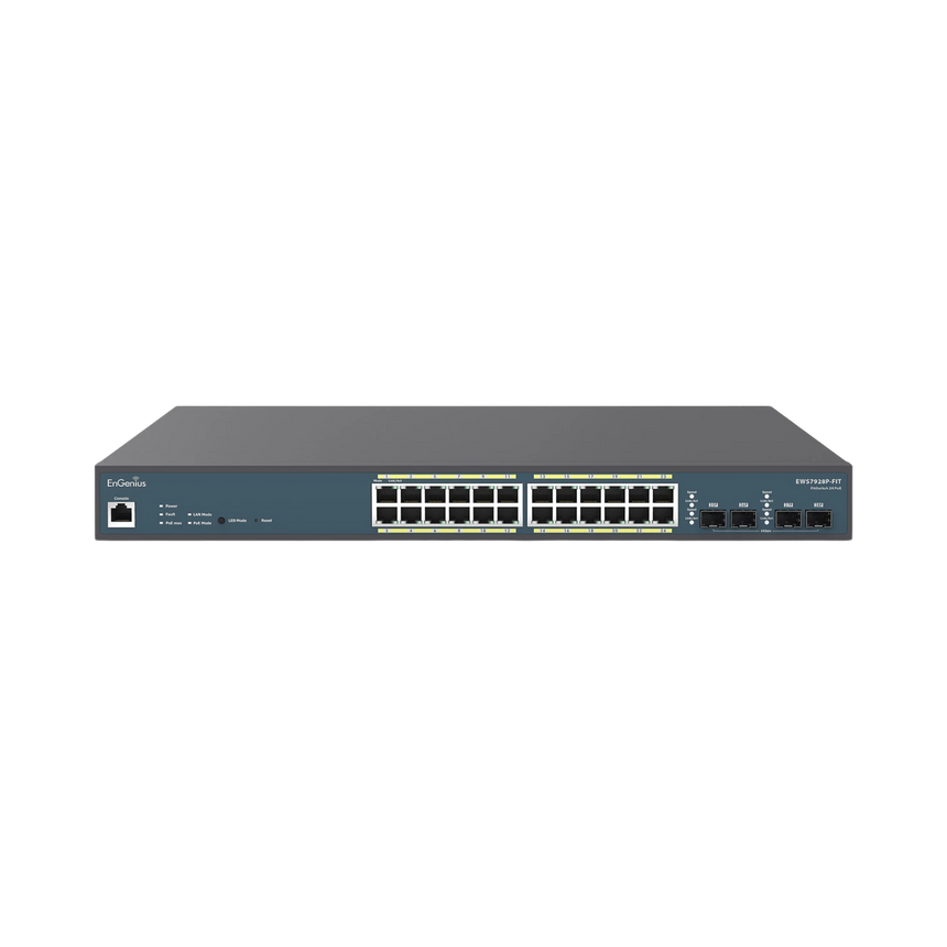 EnGenius EWS7928P-FIT Fit 24-Port Gigabit PoE+ Compliant Managed Network Switch — Being Shipped