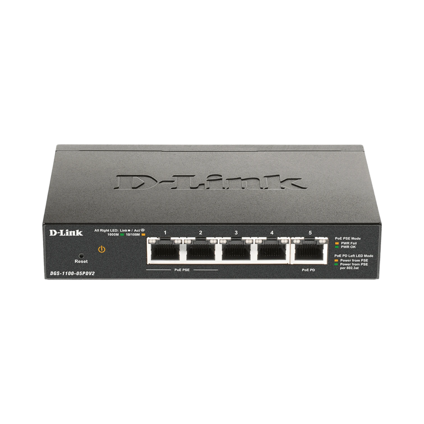 D-Link 5-Port Gigabit Smart PoE Switch with 2 PoE Ports — Being Shipped