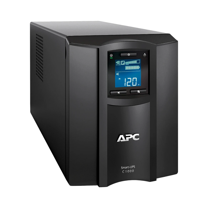 APC Smart-UPS C, Line Interactive, 1000VA, Tower, 120V, 8x NEMA 5-15R outlets, SmartConnect port, USB and Serial communication, AVR, Graphic LCD — Being Shipped