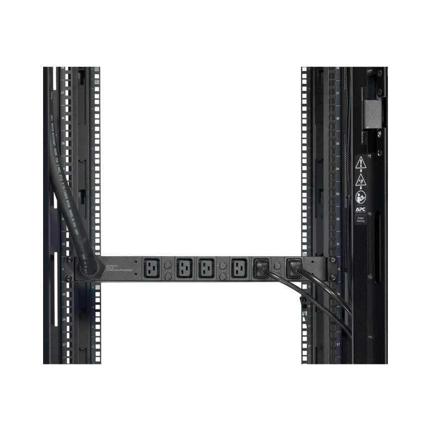 APC Basic 1U 14.4kW 208V 6 x C19 Outlets Rack Power Distribution Unit — Being Shipped
