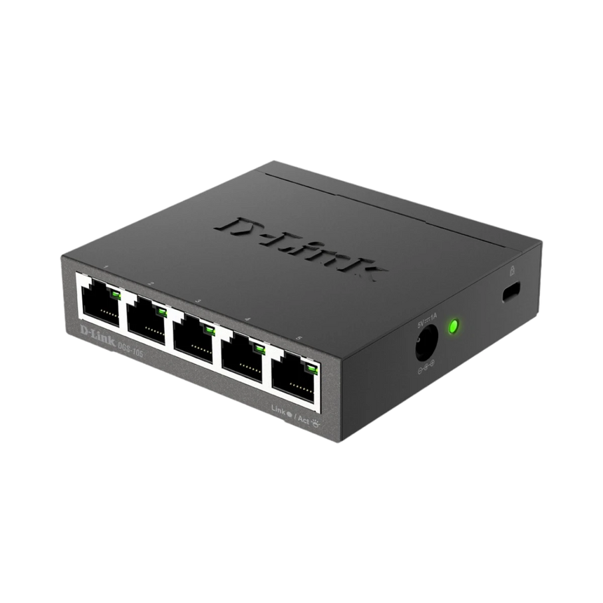 D-Link 5-Port Gigabit Unmanaged Switch (Black) — Being Shipped