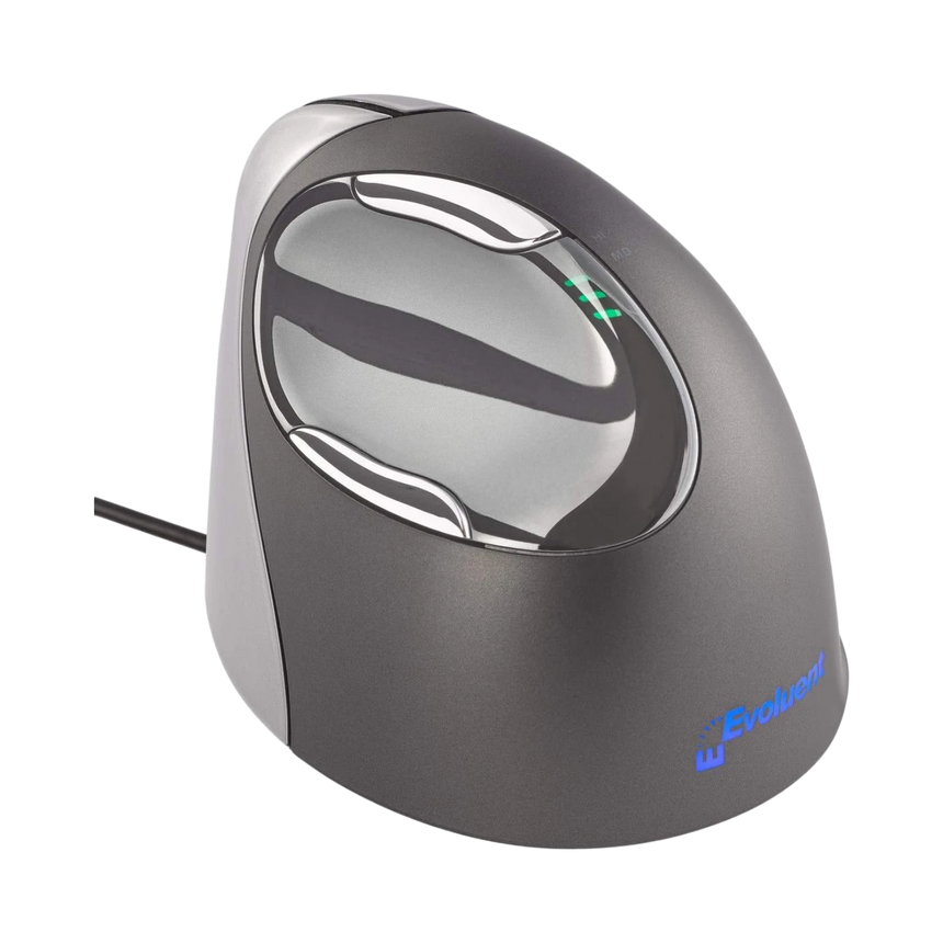 Evoluent VerticalMouse 4 Right-Hand Wired Ergonomic Mouse (Silver) — Being Shipped