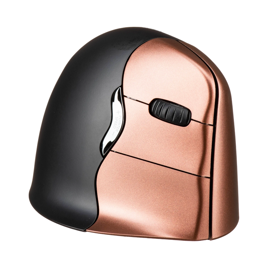 Evoluent VerticalMouse 4 Small Wireless Ergonomic Mouse (Black/Brown) — Being Shipped