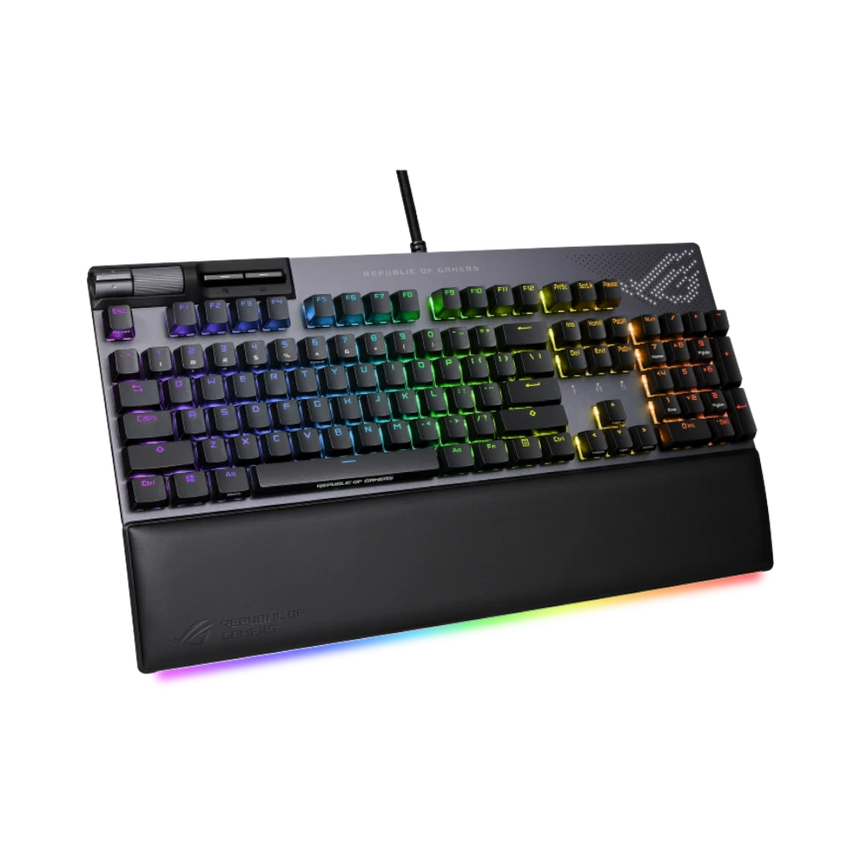 ASUS Strix Flare II Animate Ergonomic Wired Mechanical Gaming Keyboard (Gunmetal) — Being Shipped