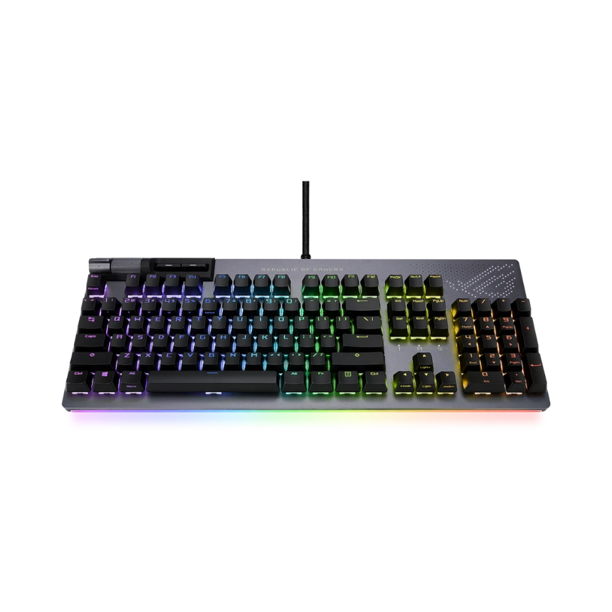 ASUS Strix Flare II Animate Ergonomic Wired Mechanical Gaming Keyboard (Gunmetal) — Being Shipped