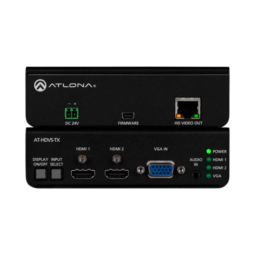 Atlona AT-HDVS-TX VGA/Audio + Two HDMI to HDBaseT Extender Switcher with Display — Being Shipped