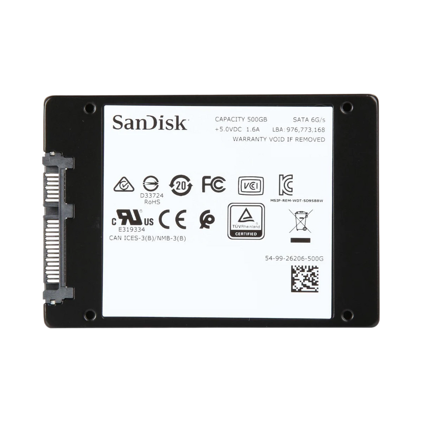 SanDisk Ultra 3D 500GB 2.5" SATA III 6 Gb/s Internal SSD — Being Shipped