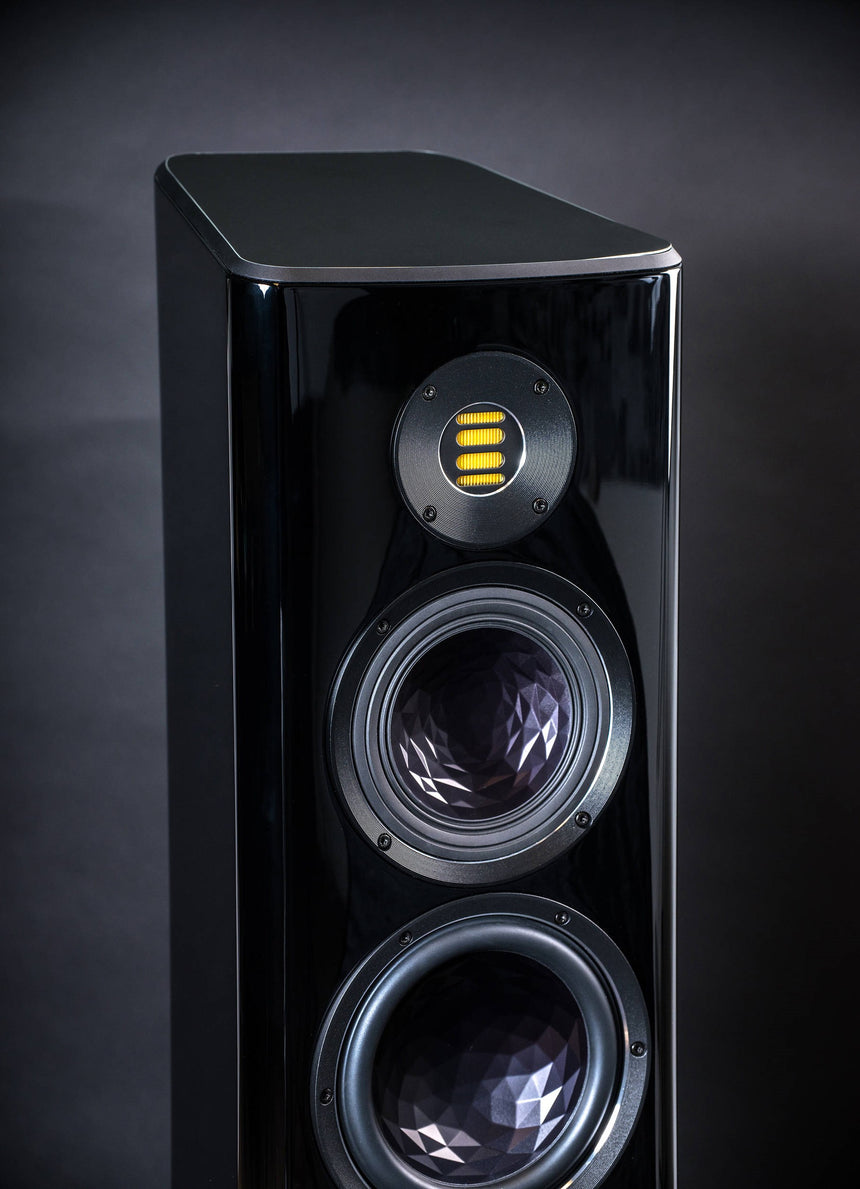 ELAC Vela FS 409 3.5-Way Floorstanding Speaker (Gloss Black, Single) — Being Shipped