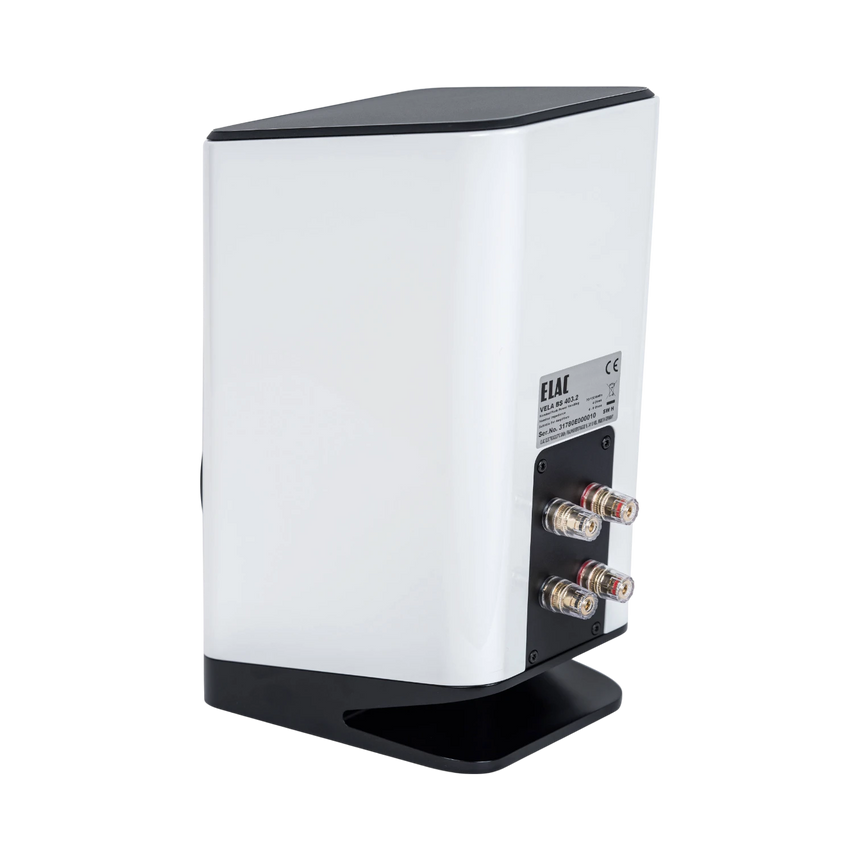 ELAC Vela BS 403 2-Way Bookshelf Speakers (Gloss White, Pair) — Being Shipped