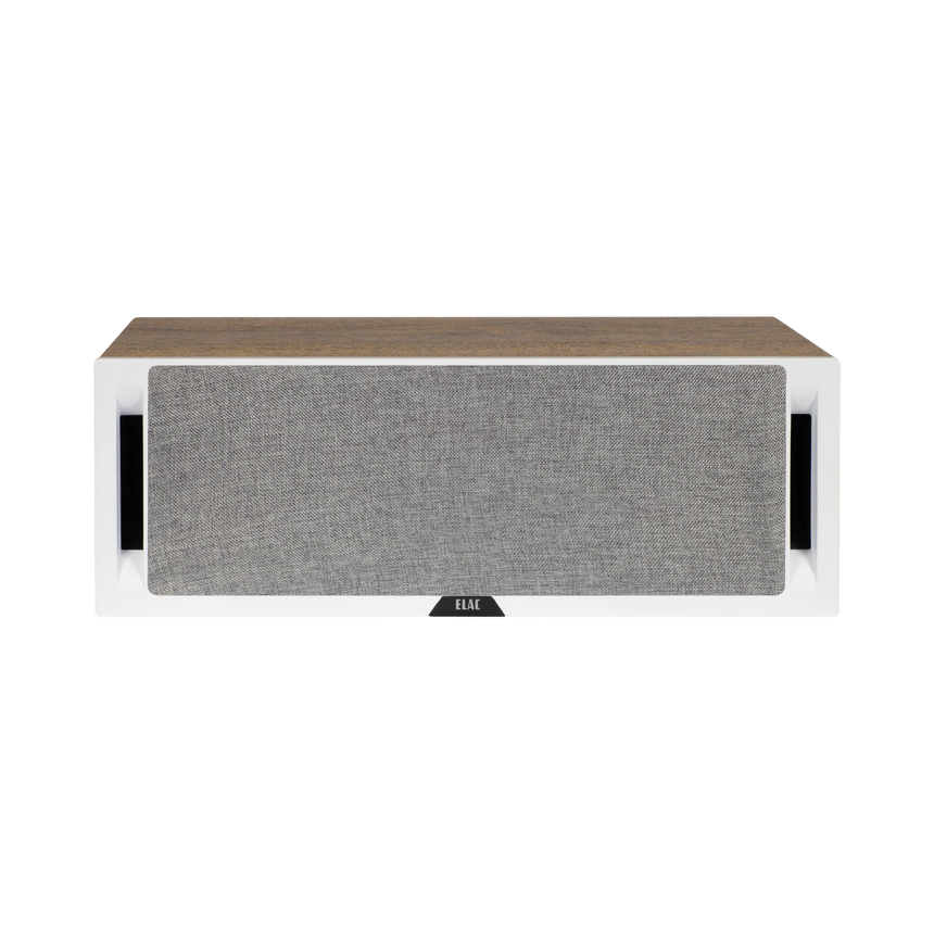 ELAC Debut Reference Two-Way Center Channel Speaker (White Baffle, Oak Cabinet) — Being Shipped