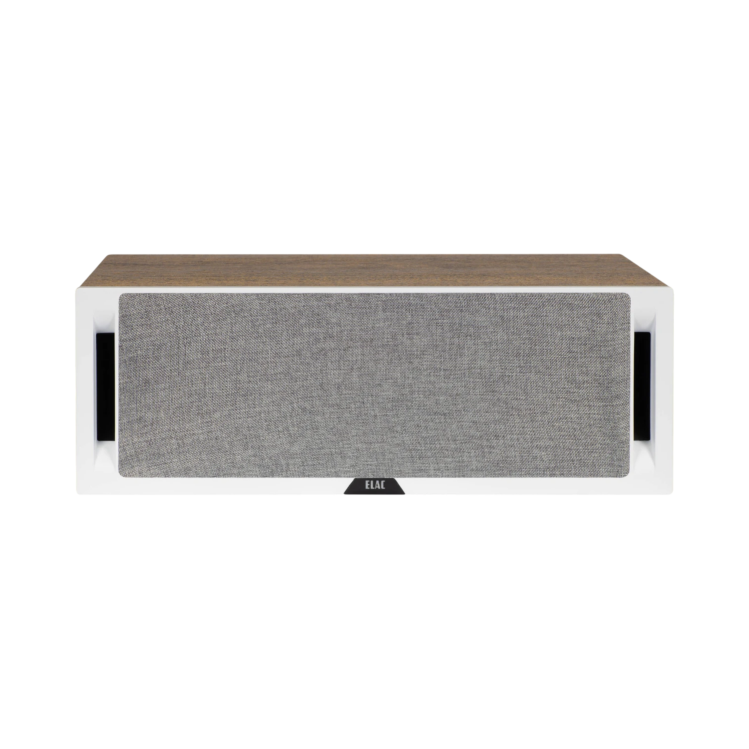 ELAC Debut Reference Two-Way Center Channel Speaker (White Baffle, Oak Cabinet) — Being Shipped