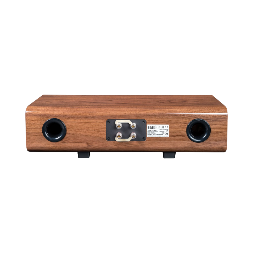 ELAC Vela CC 401 2.5-Way Center Channel Speaker (Gloss Walnut) — Being Shipped