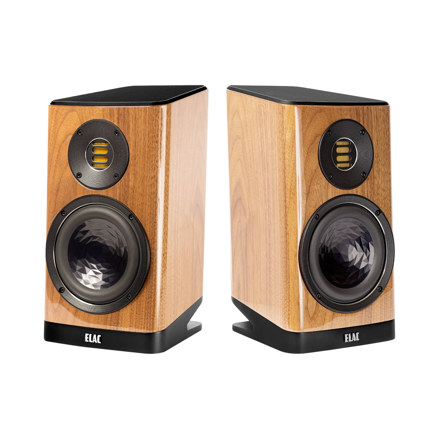 ELAC Vela BS 403 2-Way Bookshelf Speakers (Gloss Walnut, Pair) — Being Shipped