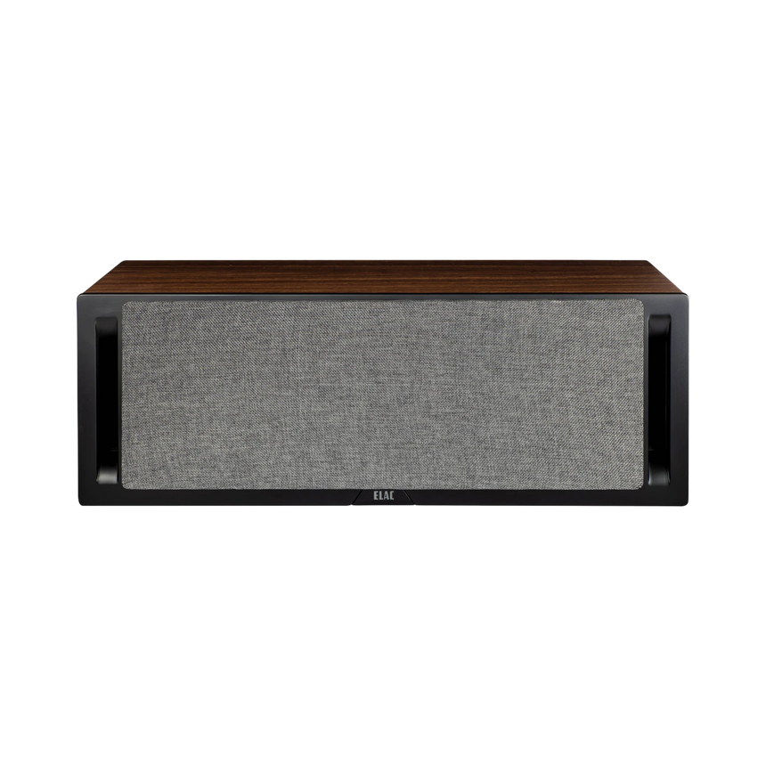 ELAC Debut Reference Two-Way Center Channel Speaker (Black Baffle, Walnut Cabinet) — Being Shipped