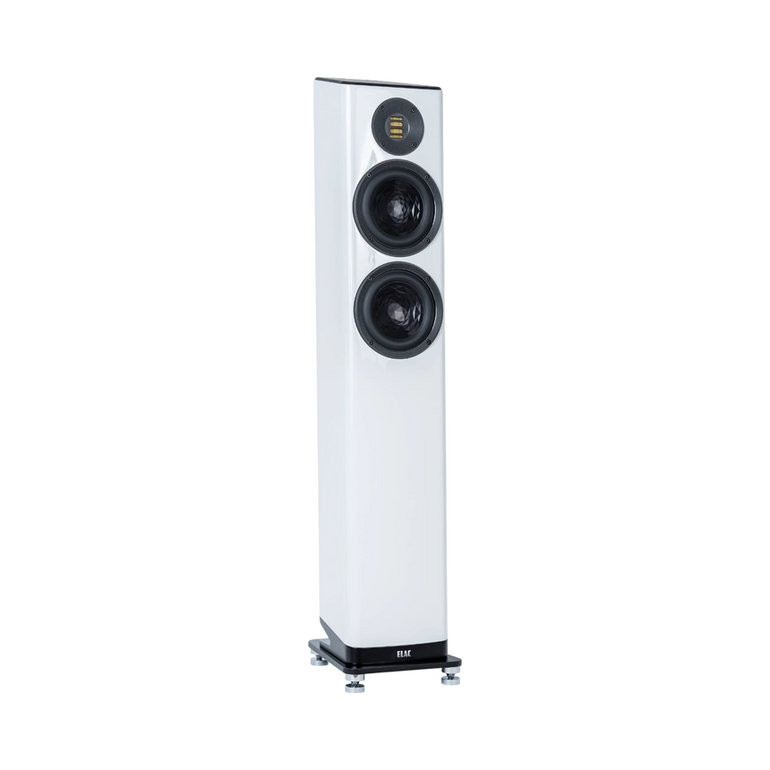 ELAC Vela FS 407 2.5-Way Floorstanding Speaker (Gloss White, Single) — Being Shipped