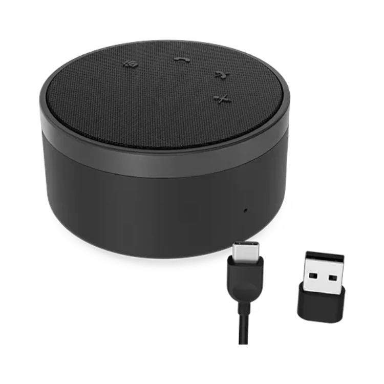 Lenovo Go Wired Speakerphone (Thunder Black) — Being Shipped