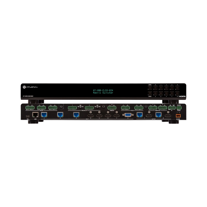 Atlona 4K/UHD 8x2 Multi-Format Matrix Switcher with Dual HDBaseT/Mirrored HDMI — Being Shipped
