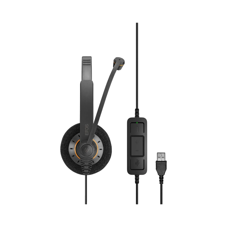 EPOS IMPACT SC 30 USB ML Mono On-Ear PC Headset (Black/Orange) — Being Shipped