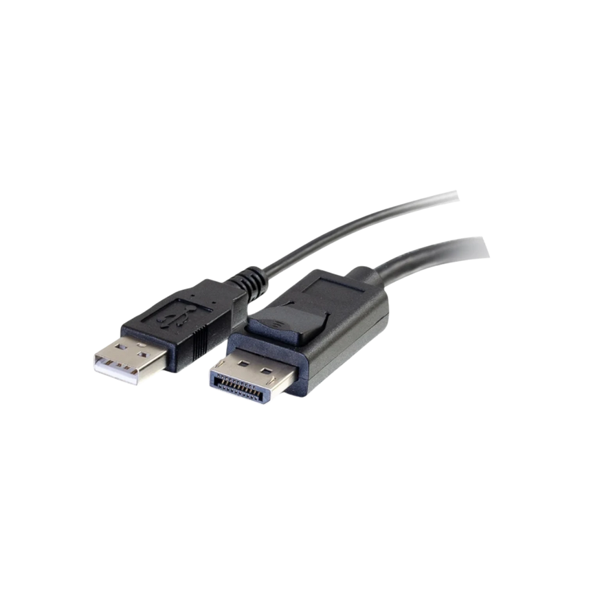 C2G 8in DisplayPort Male to VGA + Audio Female Active Adapter Converter (Black) — Being Shipped