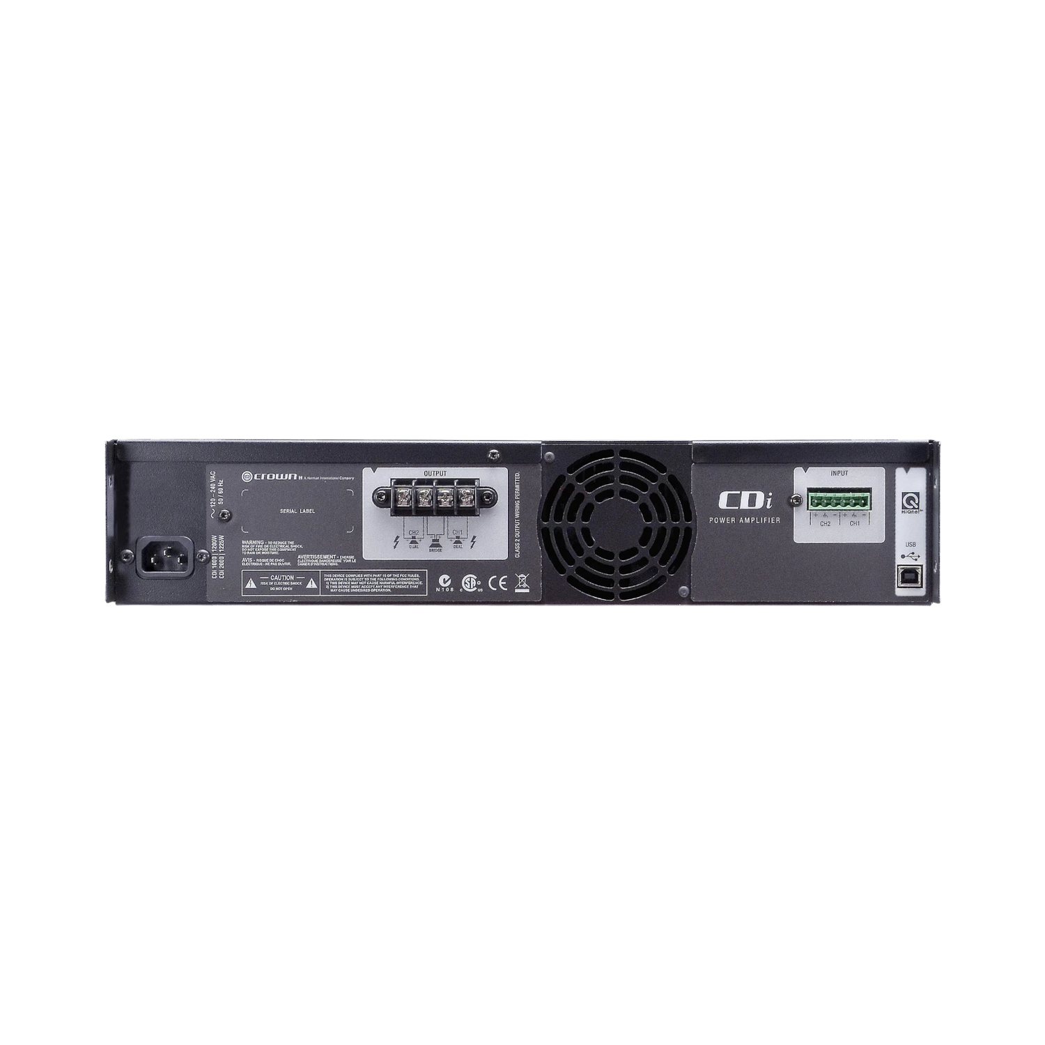 Crown Audio CDi 1000 2-Channel 500W Commercial Amplifier — Being Shipped
