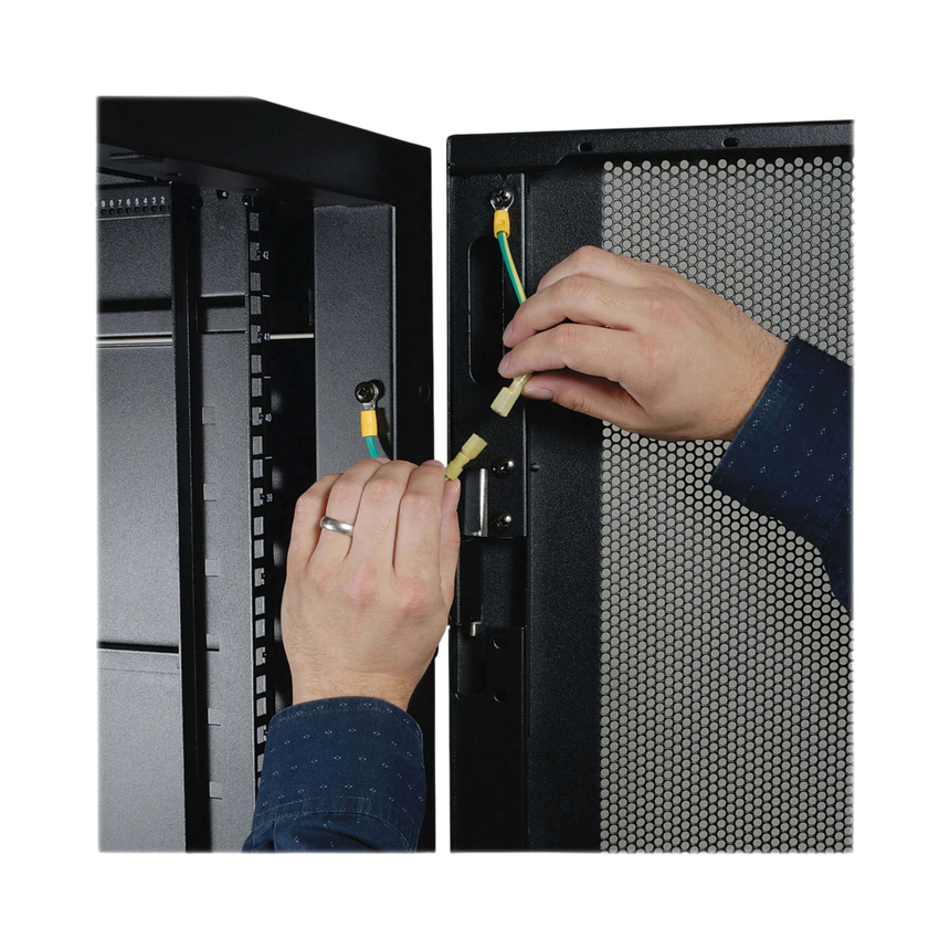 Tripp Lite SmartRack 42U Standard-Depth Rack Enclosure Cabinet with Doors and Side Panels — Being Shipped