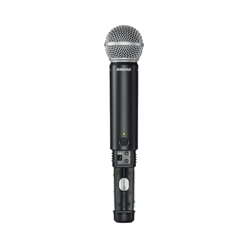 Shure BLX1288/MX153 Dual-Channel Wireless Combo Earset & Handheld Microphone System — Being Shipped