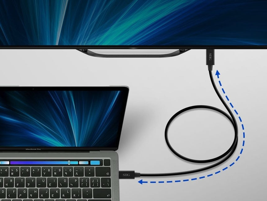 SIIG 2.3ft 8K Display 40Gbps Thunderbolt 4 USB-C Cable — Being Shipped