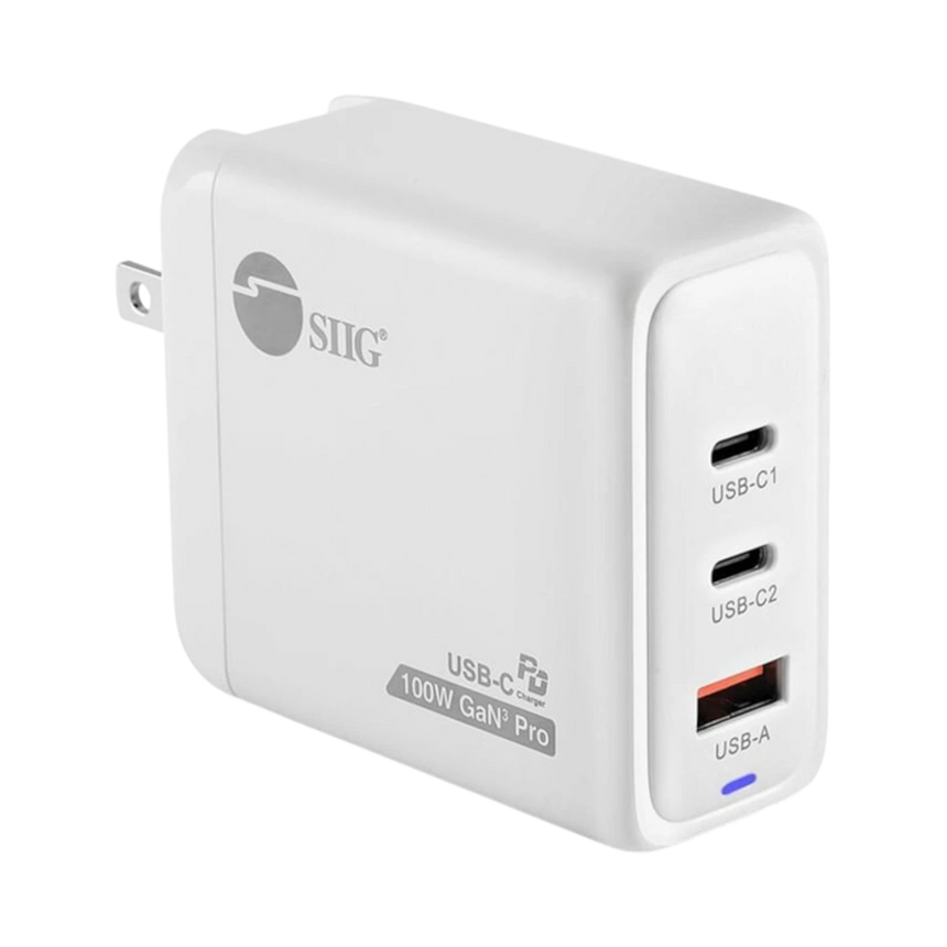 SIIG 100W GaN PD Combo Charger with 2 USB-C & 1 USB-A Ports — Being Shipped