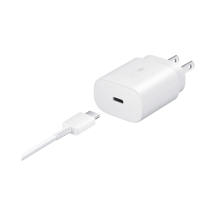 Samsung 25W Super Fast Charging USB-C Wall Charger (White) — Being Shipped