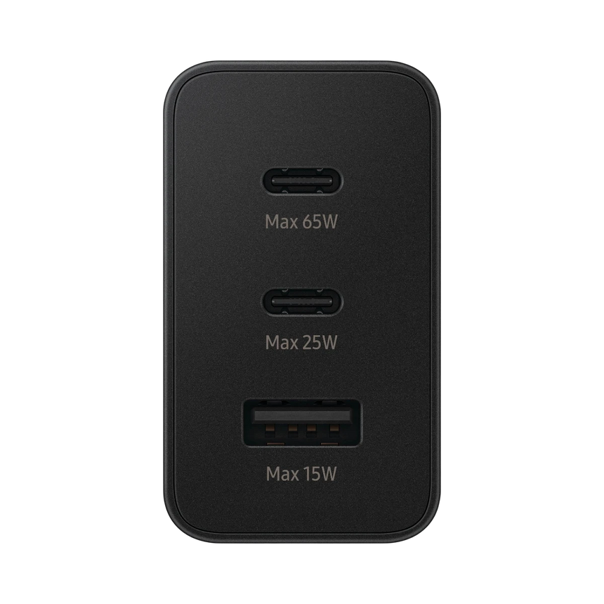 Samsung 65W Super Fast Charging Trio Power Adapter (Black) — Being Shipped