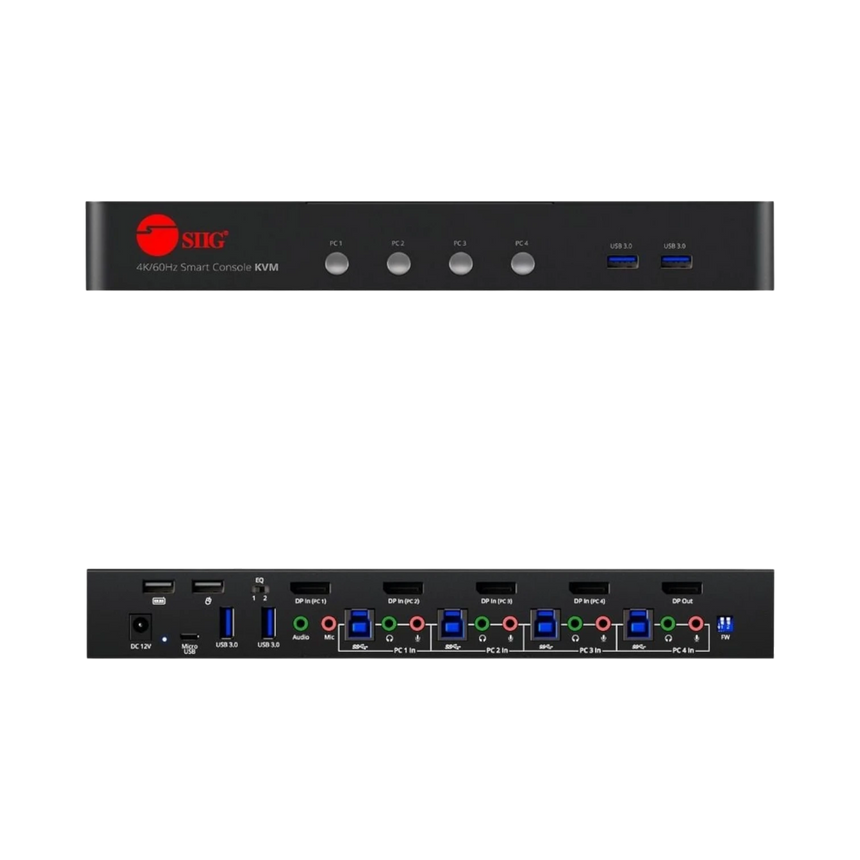 SIIG 4K@60Hz 4-Port DisplayPort 1.2 KVM Switch — Being Shipped
