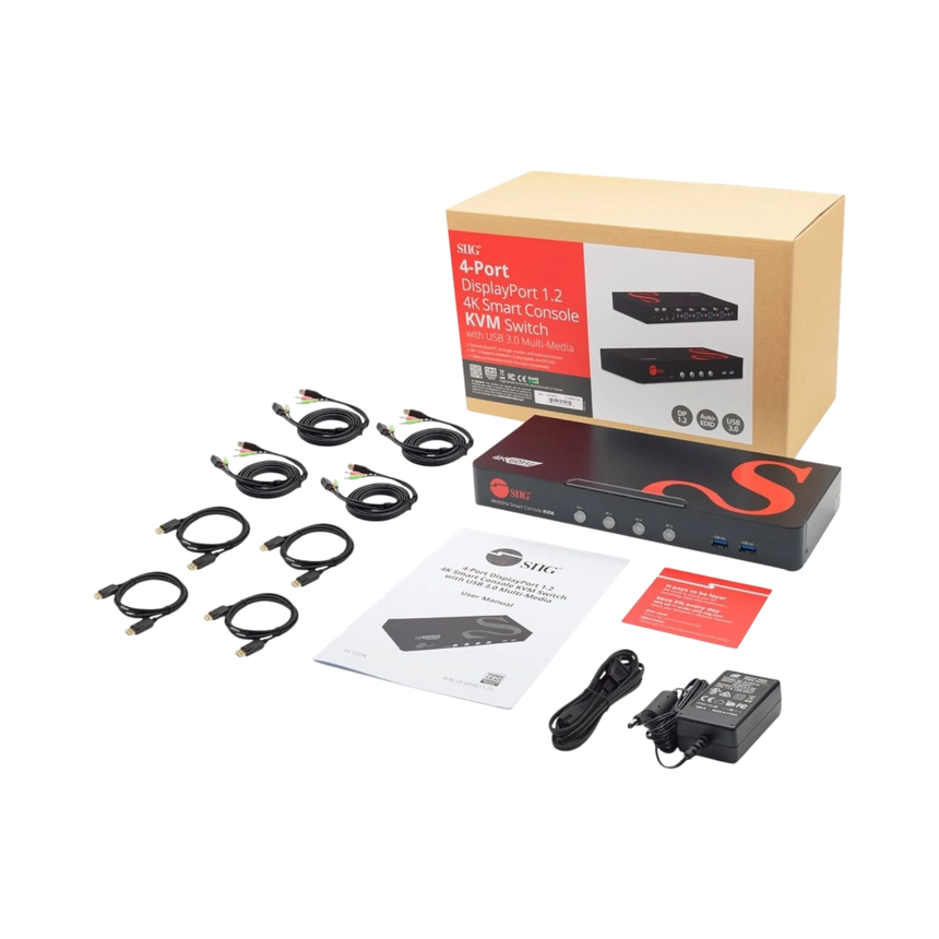 SIIG 4K@60Hz 4-Port DisplayPort 1.2 KVM Switch — Being Shipped