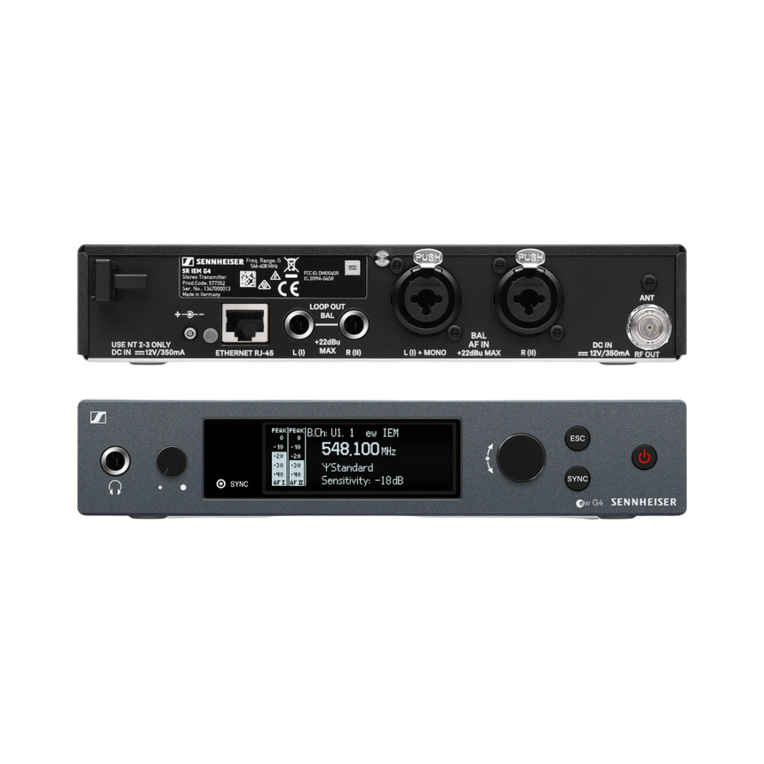 Sennheiser SR IEM G4 Stereo Transmitter (A1: 470 to 516 MHz) — Being Shipped