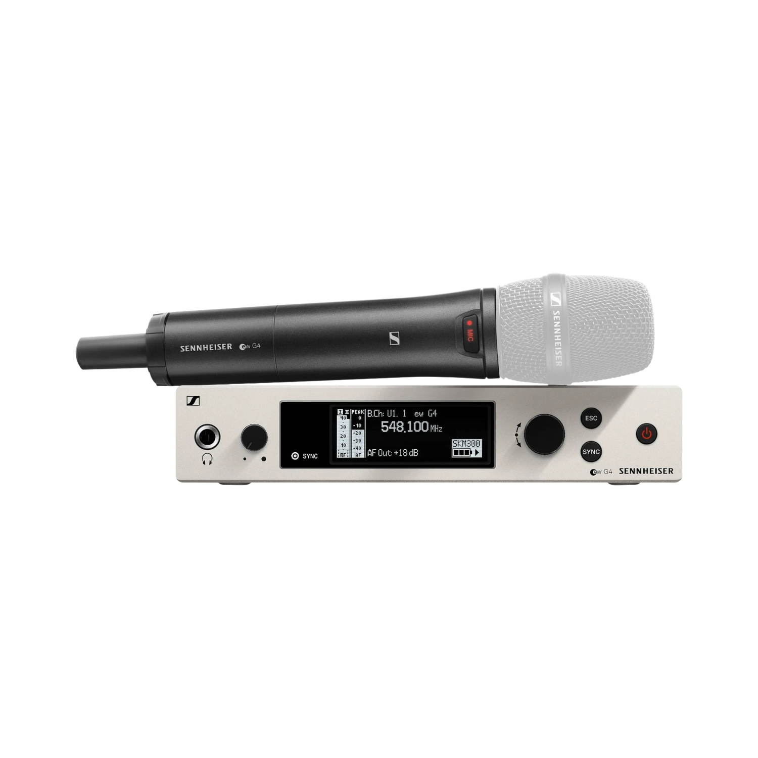 Sennheiser EW 300 G4-Base SKM-S Wireless Handheld Microphone System (AW+: 470 to 558 MHz) — Being Shipped