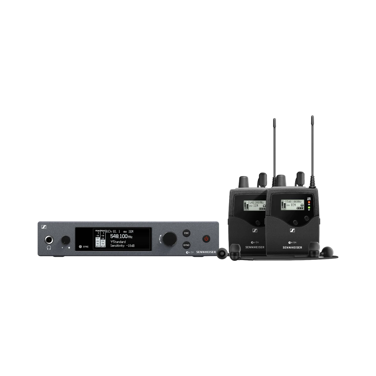 Sennheiser ew IEM G4-Twin Wireless Monitor System Kit (G: 566 to 608 MHz) — Being Shipped