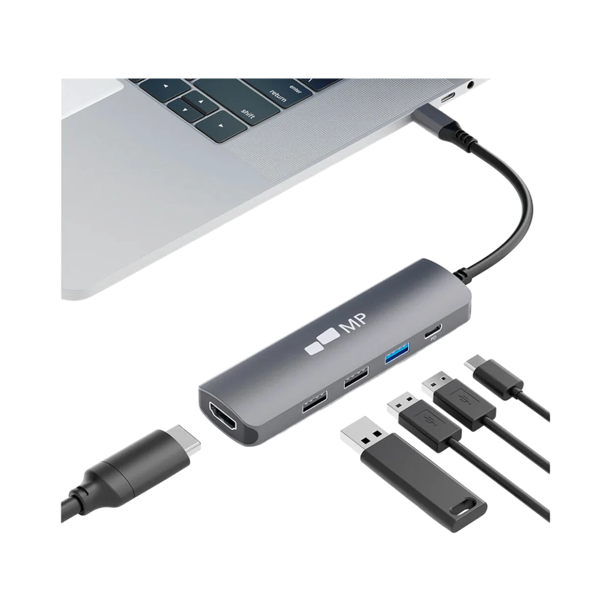 Mobile Pixels 5-in-1 USB-C Hub with HDMI & Power Delivery — Being Shipped