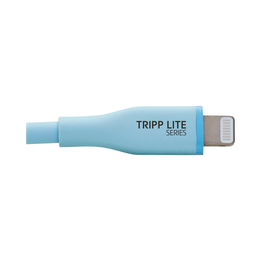 Tripp Lite 3ft USB-C to Lightning Antibacterial Charging Cable (Blue) — Being Shipped