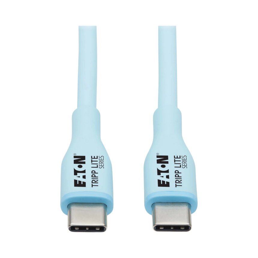 Tripp Lite Safe-IT USB-C Antibacterial 6 ft Cable Light Blue — Being Shipped