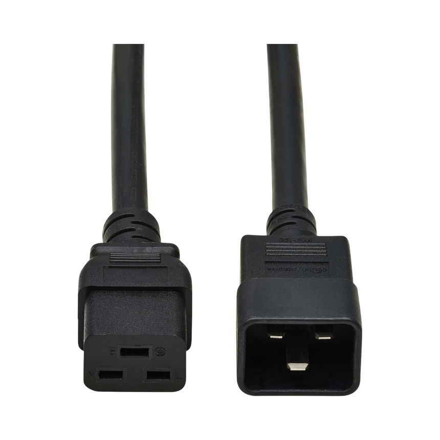 Tripp Lite Power Extension Cord, C19 to C20, Heavy-Duty, 20A, 250V, 12 AWG, 15ft. (4.6 m), Black — Being Shipped