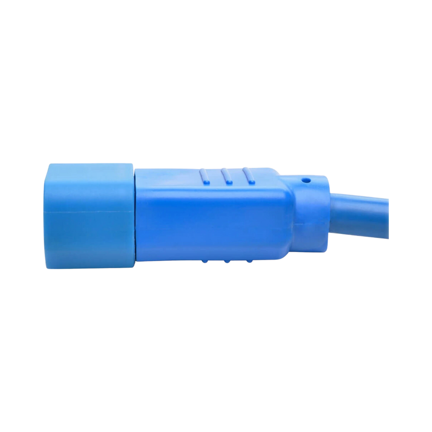 Tripp Lite Power Cord C14 to C15 Heavy-Duty, 15A, 250V, 14 AWG, 3 ft. (0.91 m), Blue — Being Shipped