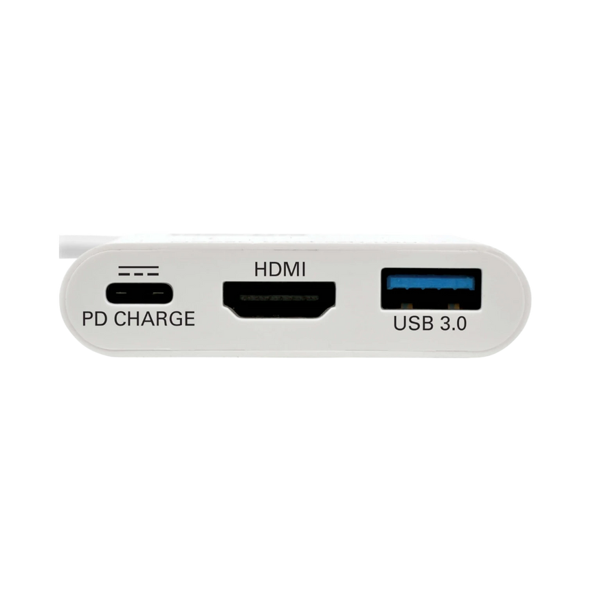 Tripp Lite USB-C to HDMI Adapter with USB 3.x (5Gbps) Hub Port & PD Charging, HDCP, White — Being Shipped