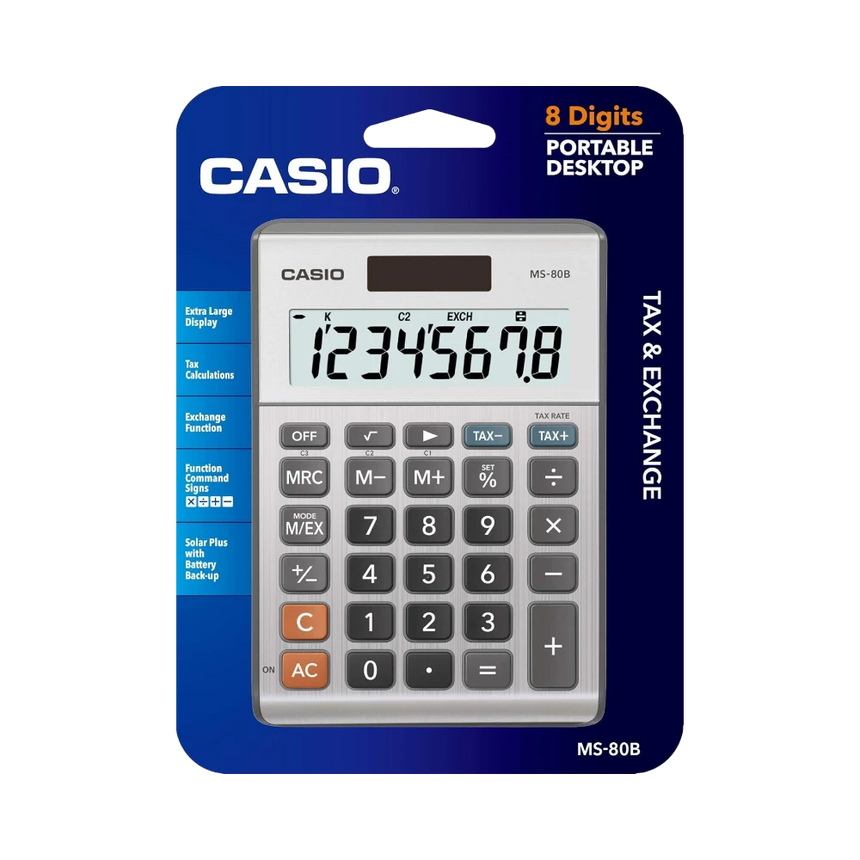 Casio 8-Digit Display & Solar Power Desktop Calculator — Being Shipped