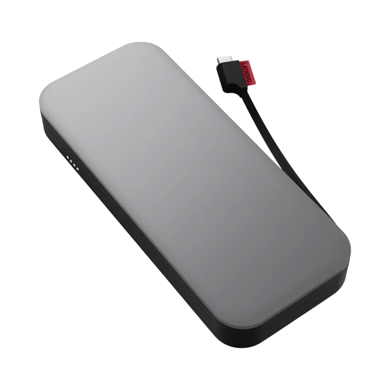 Lenovo Go USB-C 20000mAh Laptop Power Bank (Black & Gray) — Being Shipped
