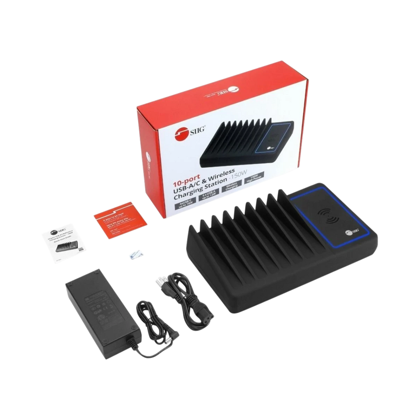 SIIG 150W 10-Port USB & Wireless Charging Station — Being Shipped