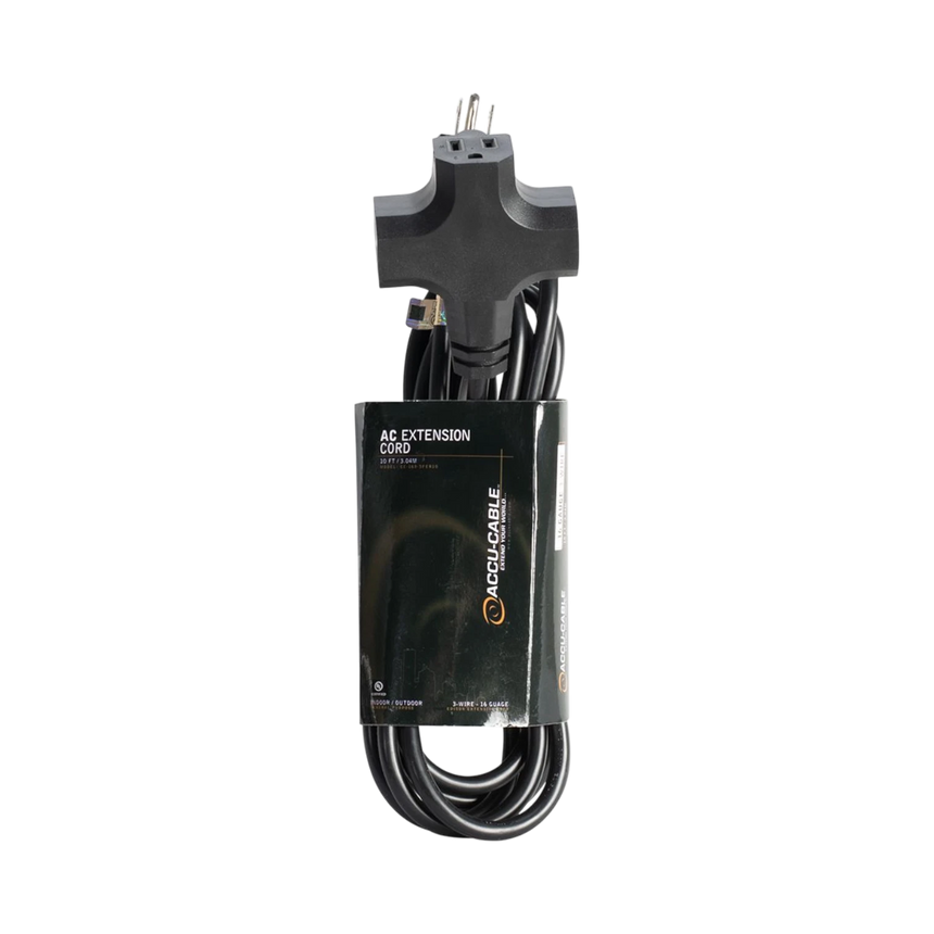 ADJ Accu-Cable EC-163-3FER10 16 Gauge 3 Plug 10ft Extension Cable — Being Shipped