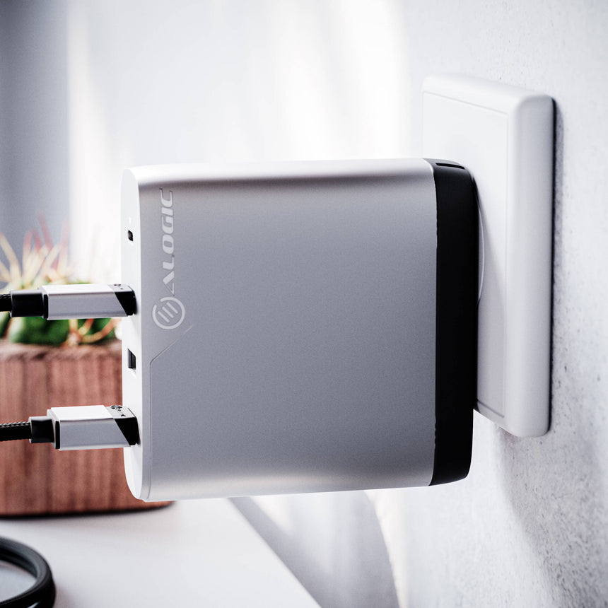 ALOGIC 100W Rapid Power 4-Port USB PD GaN Charger (Space Gray) — Being Shipped
